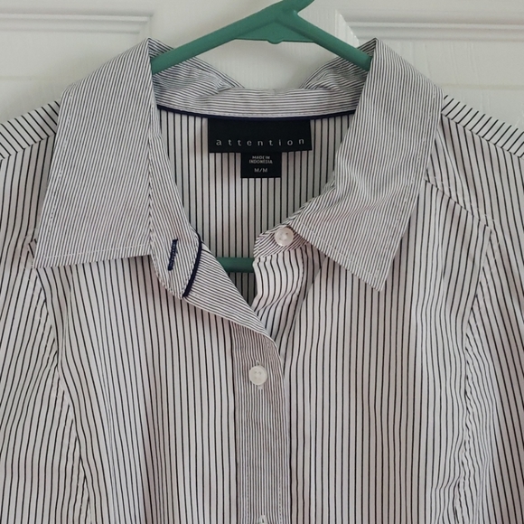 NWOT Attention Button Up Shirt - Picture 2 of 4